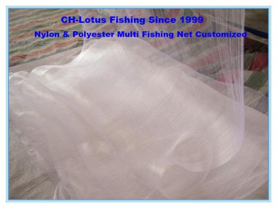 High quality nylon or polyester multifilament fishing net customized 