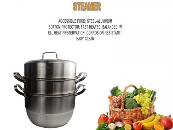 multipurpose thickness induction bottom household steamer pot