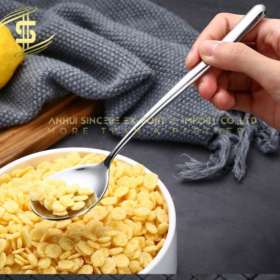 Environmentally Friendly 304 stainless steel Travel Cutlery Steak Spoon and soup spoon 