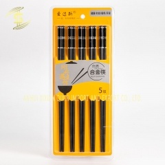 Household non-slip high temperature resistant alloy eating chopsticks set -CH-Lotus Fishing