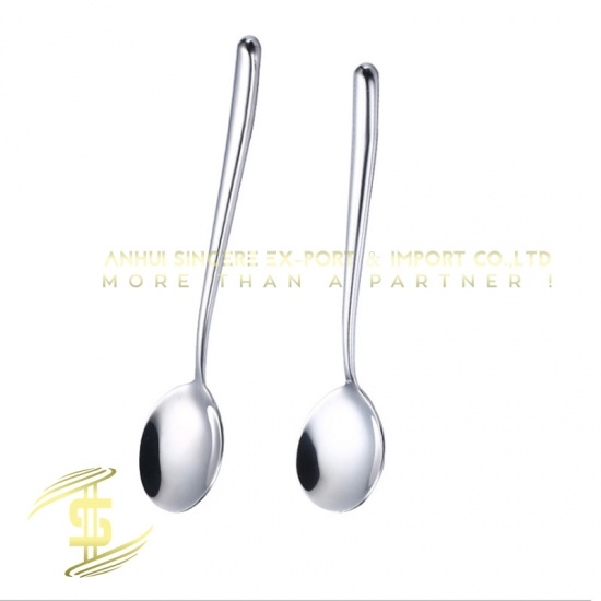 304 stainless steel long handle household spoon rice spoon western food less spoon 