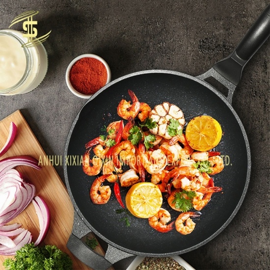 Manufacturer Kitchen Medical Stone Non-Stick and Non-Oily Frying Pan Cooking 