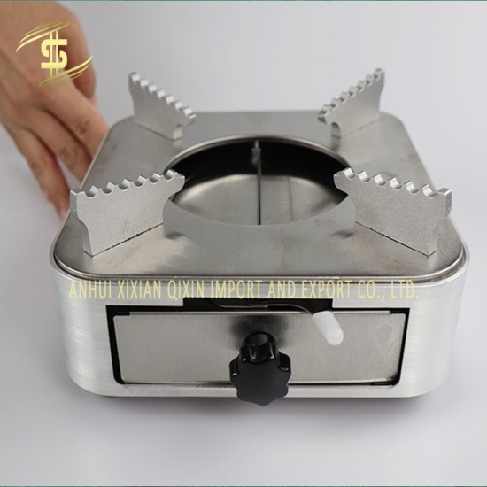 Stainless steel thickened ventilation drawer type alcohol stove with restaurant small hot pot 