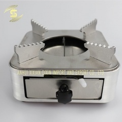 Stainless steel alcohol stove small hot pot -CH-Lotus Fishing
