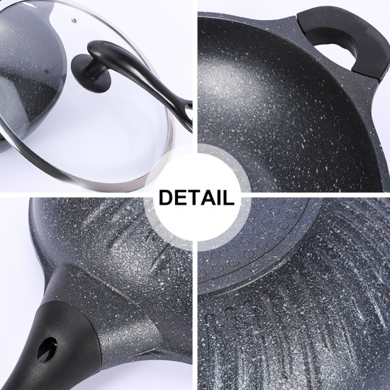 Manufacturer Kitchen Medical Stone Non-Stick and Non-Oily Frying Pan Cooking 