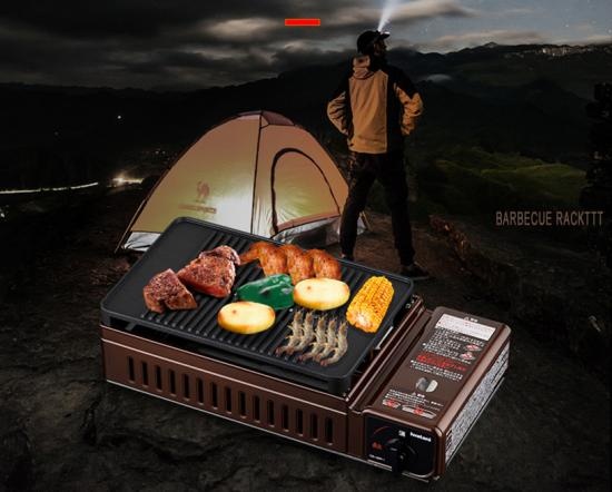 Wholesale Portable Picnic Outdoor Dual-Purpose BBQ Gas Stove -CH-Lotus Fishing